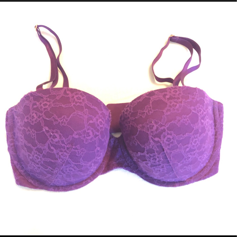 Victoria's Secret Multiway Purple Lace Bra